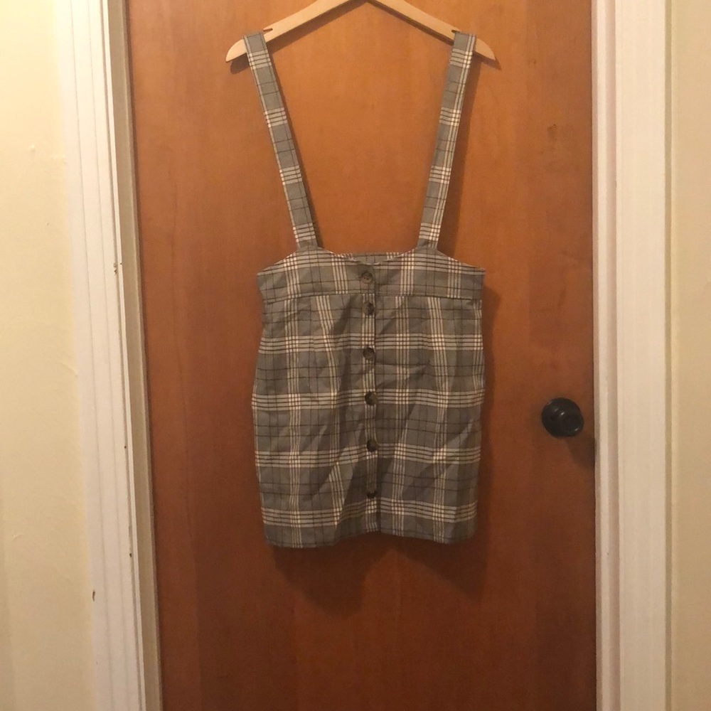 Forever 21 Plaid Skirt with Straps